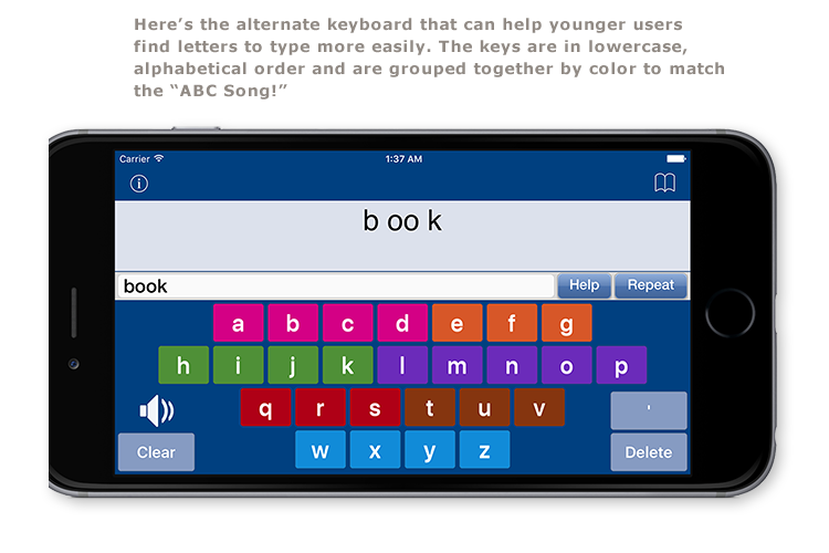 Keyboard for younger users